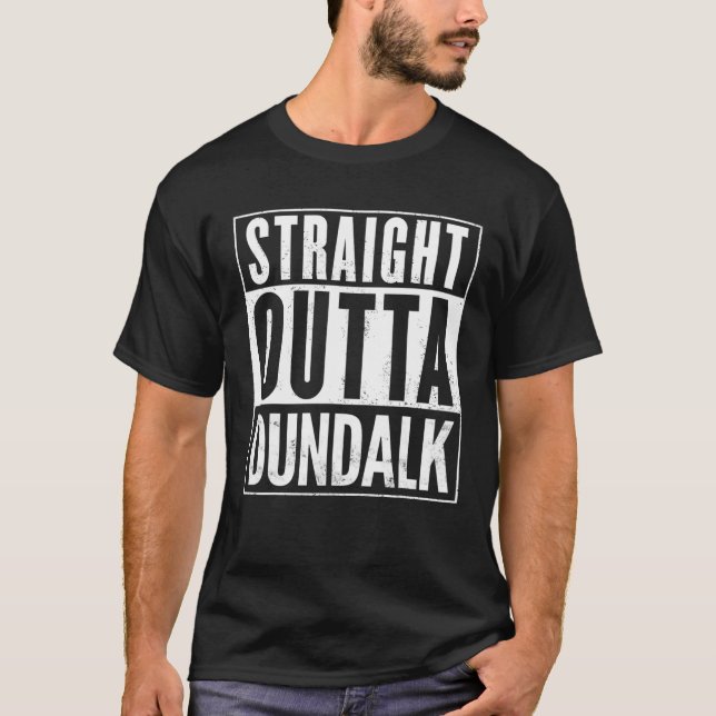 Camiseta Mens Hetero Fora Dundalk Engraçado (Frente)