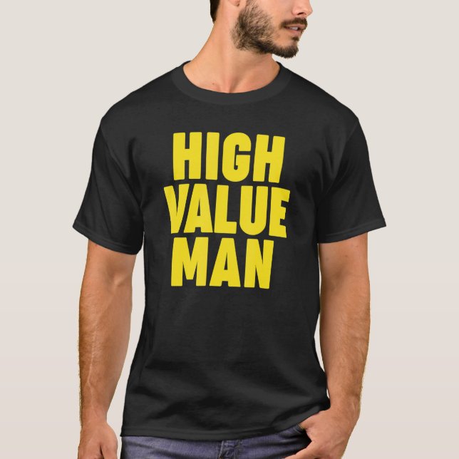 Camiseta Mens High Value Man (Frente)