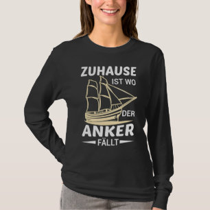 Camiseta Mens Home É Onde A Âncora Cai O Capitão Crusad