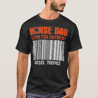 Camiseta Mens Horse Pai Examina Por Barrel Racing Engraçado