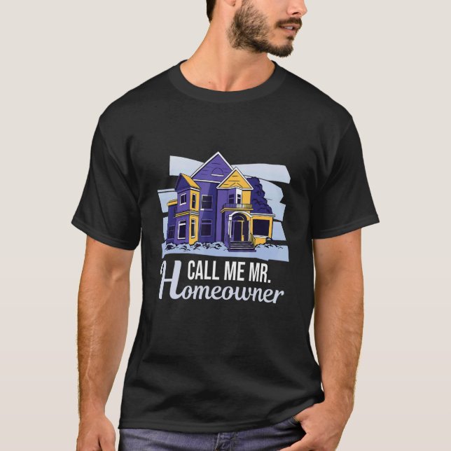 Camiseta Mens Housewarming Party Mr Homeowner (Frente)
