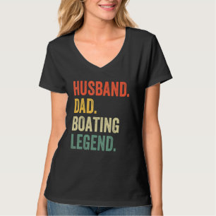 Camiseta Mens Husband Barco Legend Sail Boat Capitão