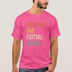 Camiseta Mens Husband Barco Legend Sail Boat Capitão