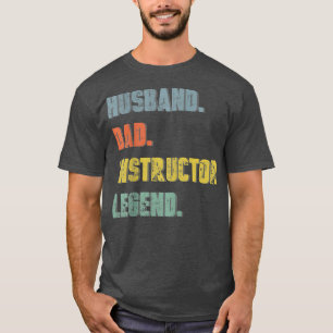 Camiseta Mens Husband Instrutor Legend Vintage Padre'