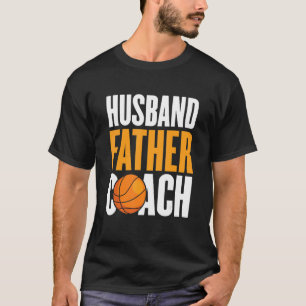 Camiseta Mens Husband Padband Pai treinador de basquetebol