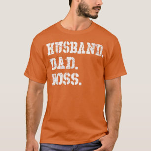 Camiseta Mens Husband Pai Chefe Dia de os pais Engraçado Pr