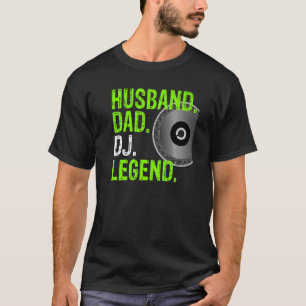 Camiseta Mens Husband Pai DJ Legend - DJ Design Premium