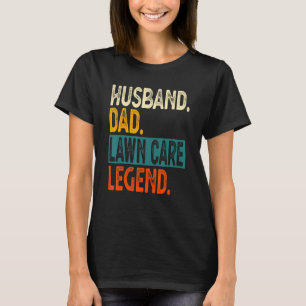 Camiseta Mens Husband Pai Lawn Care Legend Pai Lawn Mower