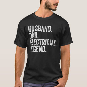 Camiseta Mens Husband Pai Legenda Eletrônica Shirt Engraçad