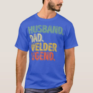 Camiseta Mens Husband Pai Welend Legend Dia de os pais Engr