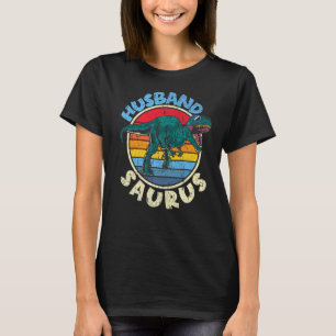Camiseta Mens Husband Saurus I Tyrannosaurus Rex T Rex I Fa