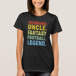 Camiseta Mens Husband Tio Fantasy Futebol Legend Padre