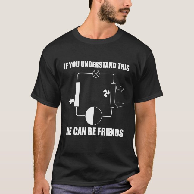 Camiseta Mens  HVAC Tech AC Repairman Technician We Can be  (Frente)