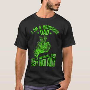 Camiseta Mens I Am A Motocross Pai Vintage Biker Cote