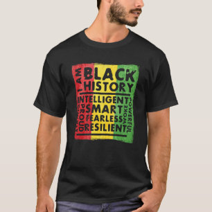 Camiseta Mens I Am Black History Intelligent Strud S