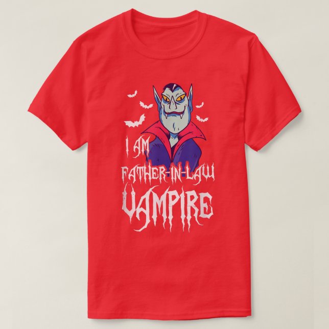 Camiseta Mens I Am PadreInLaw Vampire Matando A Família Hal (Frente do Design)