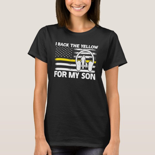 Camiseta Mens I Back Yellow For My Son Dispatch Opa (Frente)