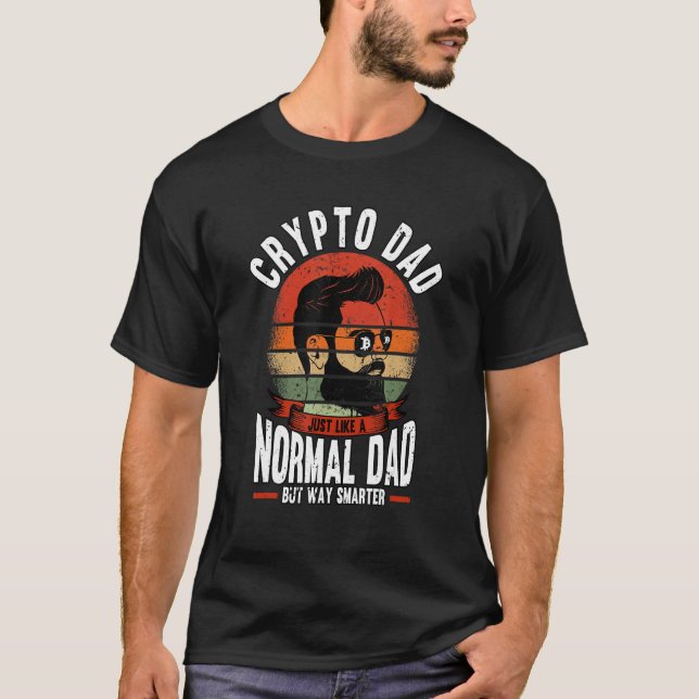 Camiseta Mens I Crypto Pai Tal Como Um Mercado Normal De Pa (Frente)