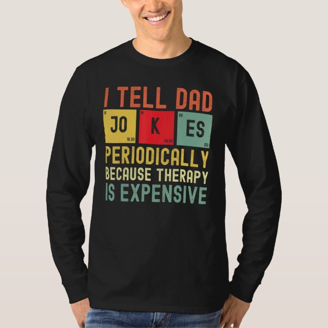 Camiseta Mens I Diga Às Piadas Pais Periodicamente Pai Gord (Frente)