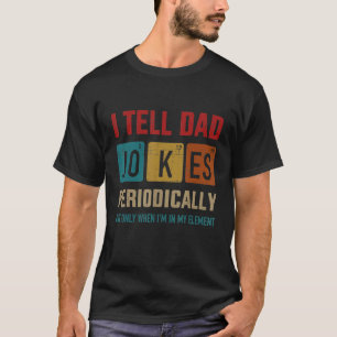 Camiseta Mens I Diga Às Piadas Pais Periodicamente Vintage