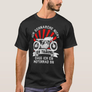 Camiseta Mens I Don't Snore Motorcycle
