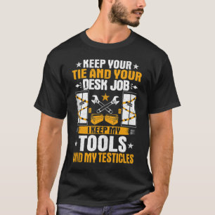 Camiseta Mens I Keep My Tools Elevator Mechanic
