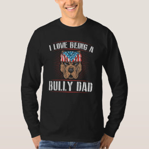 Camiseta Mens I Love Be A Bully Pai Dog Owner American B