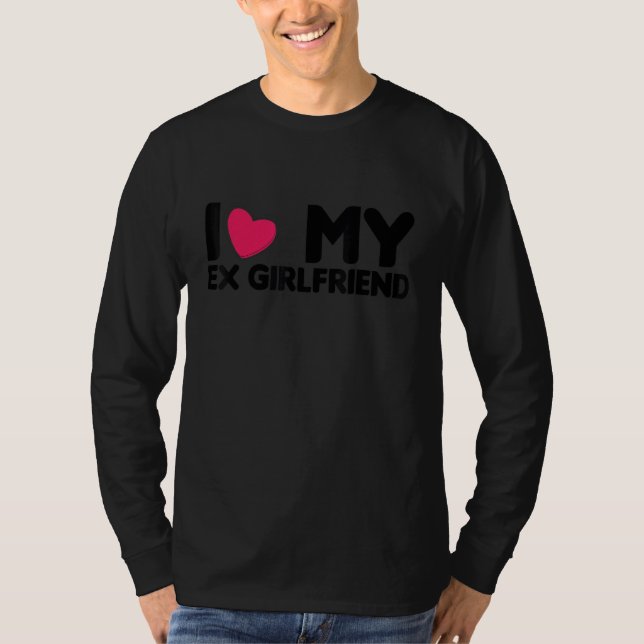 Camiseta Mens I Love My Girlfriend I Heart My Girlfriend  G (Frente)