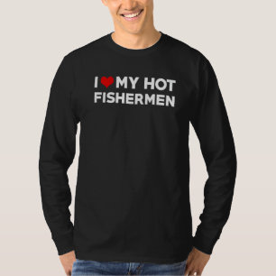 Camiseta Mens I Love My Hot Marido Pescadores Fiance