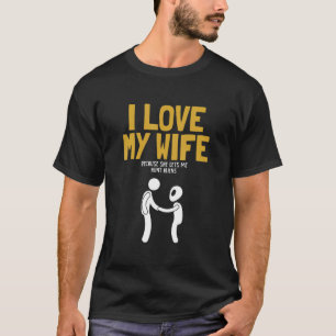 Camiseta Mens I Love My Wide Hunt Aliens OVNI Conspiração A