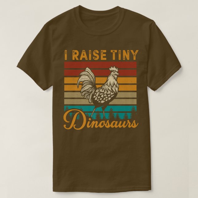 Camiseta Mens I Raise Dinossauros Pequenos Amantes De Galin (Frente do Design)