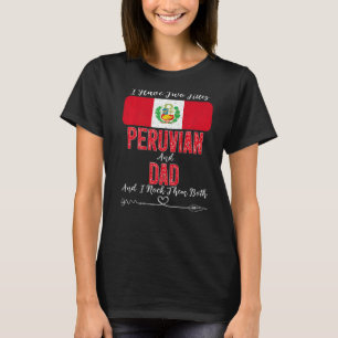 Camiseta Mens I Tenho Dois Títulos Peruano E Pai Peru