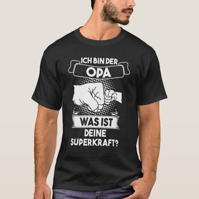 Camiseta Mens Ich bin der Opa Opa Großvater (Frente)