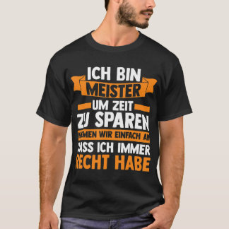 Camiseta Mens Ich caixa Meister Meister Handwerker T-Shirt