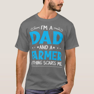 Camiseta Mens I'm A Dad And A Farmer Funny Father's Day Vin