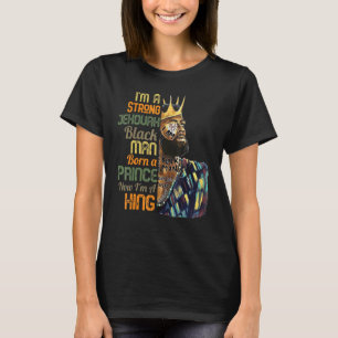 Camiseta Mens Im Forte Jeová Black Man Prince King Mens