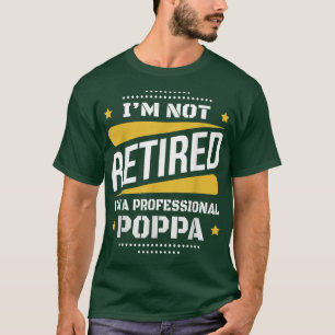 Camiseta Mens Im Não Aposentado Poppa Vintage Ret