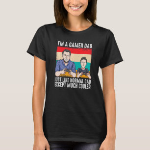 Camiseta Mens Im Um Dia de os pais De Pai De Jogador Legal