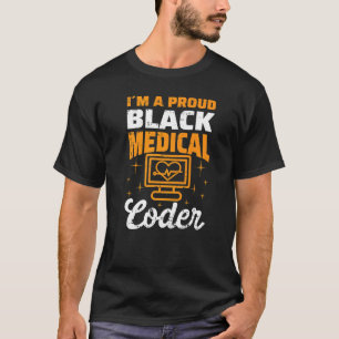 Camiseta Mens Im Um Orgulho De Codificador Médico Preto