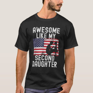 Camiseta Mens Incríveis Como Minha Segunda Filha Da segundo