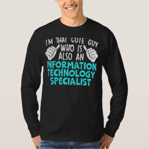 Camiseta Mens Information Technology Specialist Computer Jo