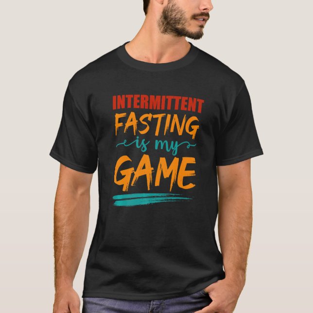 Camiseta Mens Intermitente Faste É Meu Jogo Nutricional H (Frente)