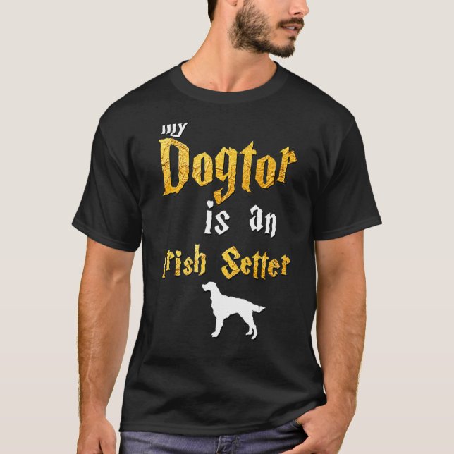 Camiseta Mens Irish Setter Irish Setter (Frente)