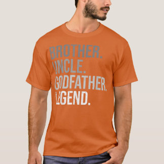 Camiseta Mens Irmão Tio Goddad Legend Divertido Melhor Engr