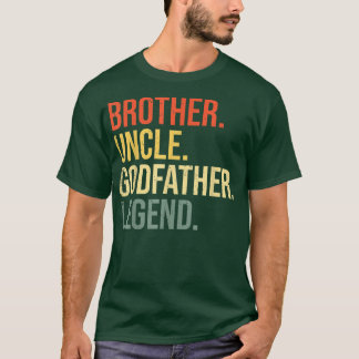 Camiseta Mens Irmão Tio Goddad Legend Divertido Melhor Engr