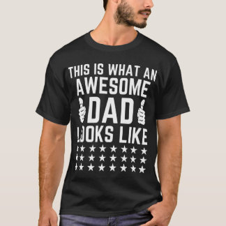 Camiseta Mens Isto É Como Um Pai Incrível É