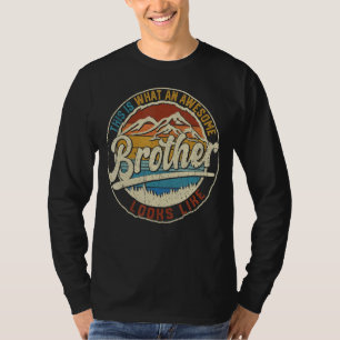 Camiseta Mens Isto É O Que Um Irmão Fantástico Parece Com F