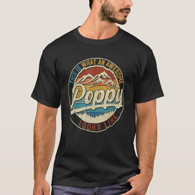 Camiseta Mens, Isto É O Que Uma Poppy Fantasma Se Parece Co (Frente)