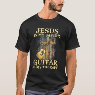 Camiseta Mens Jesus É Meu Violão Salvador É Minha Culpa Ter