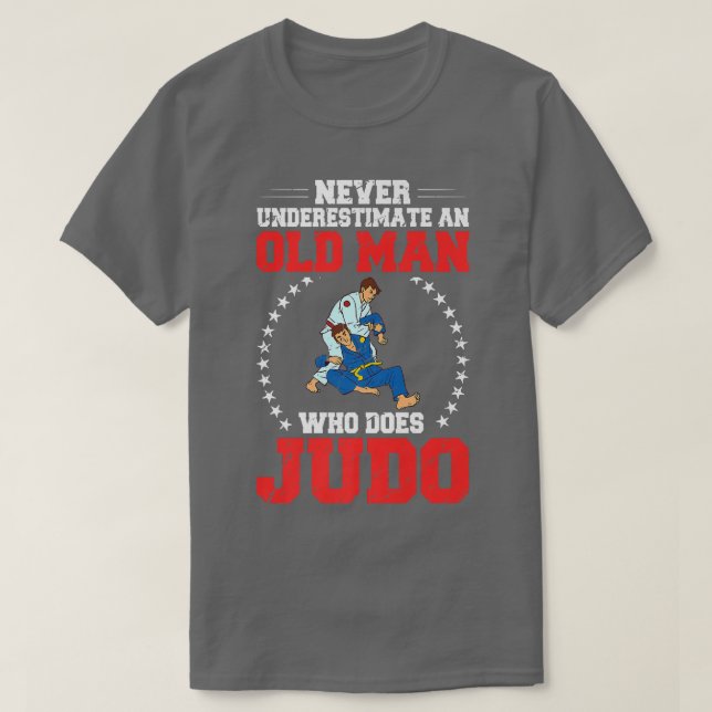 Camiseta Mens Judo Fighter Treinando Artes Marciais no Japã (Frente do Design)